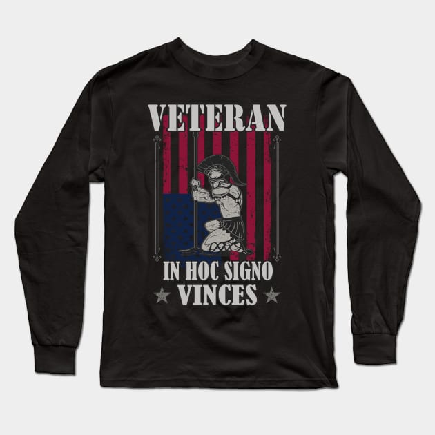 Veteran Soldier Army Pride Long Sleeve T-Shirt by Foxxy Merch